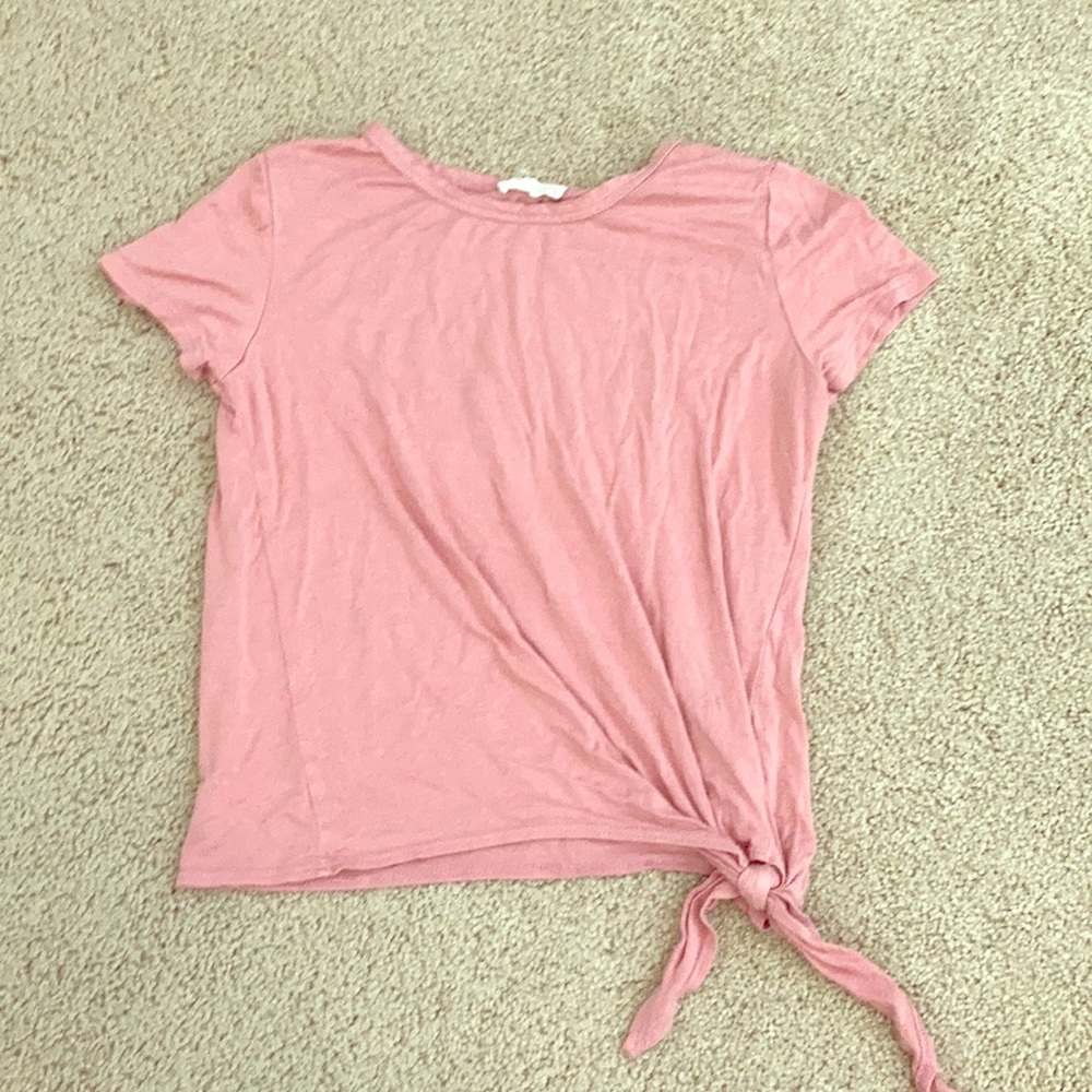 Olivia Rae pink tie top